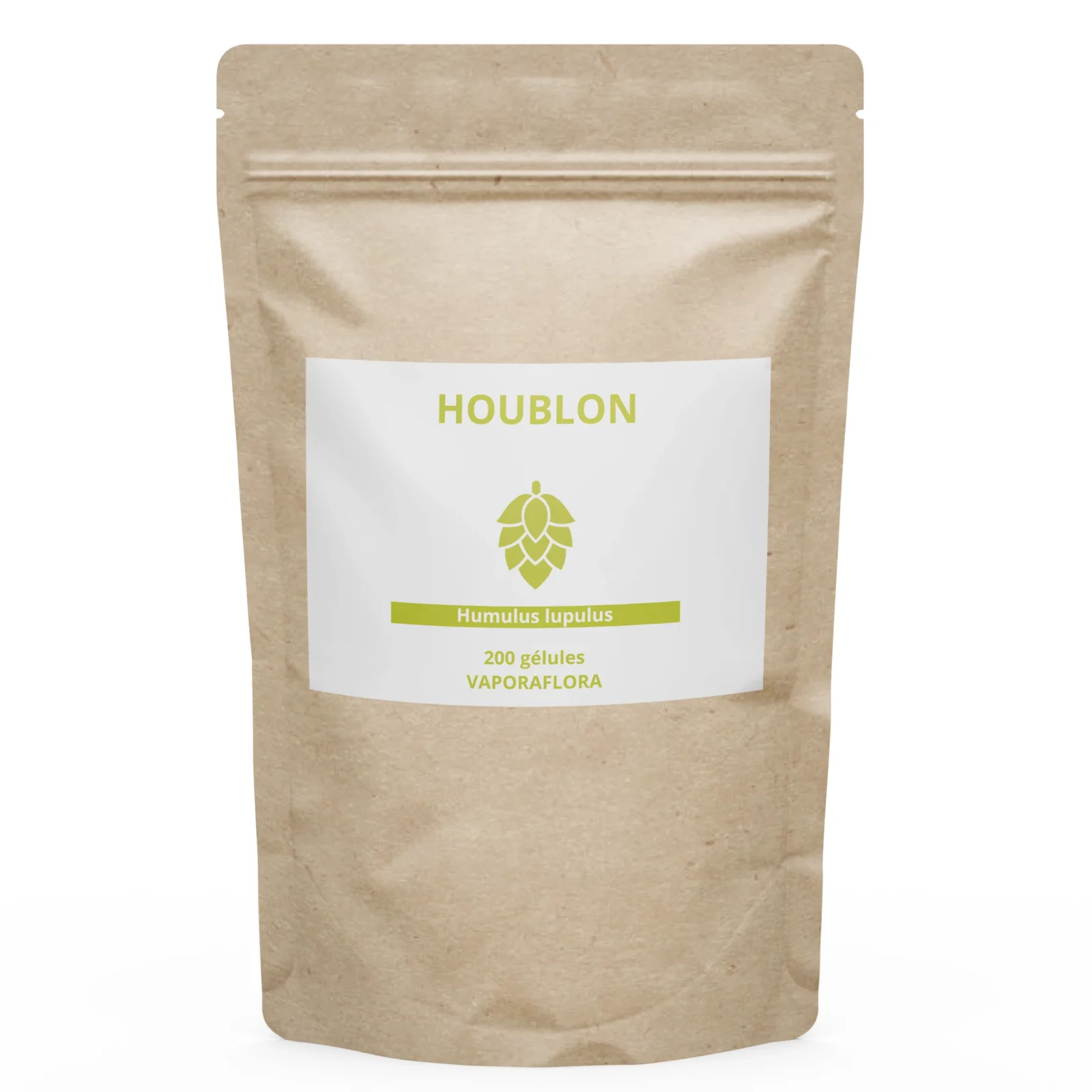 Sachet avant des gélules de houblon aux multiples bienfaits